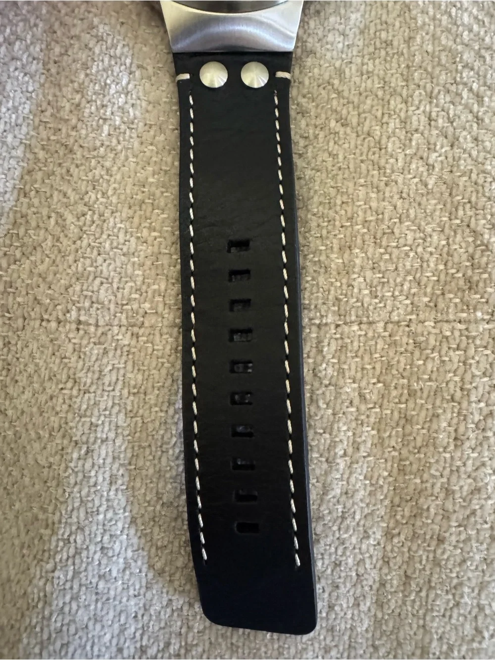 Frye Black Dial Men's Watch with Silver Case